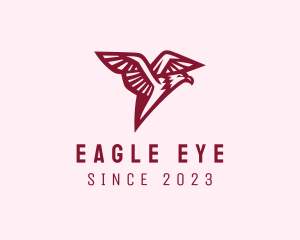 Aviation Flying Eagle logo design