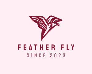 Aviation Flying Eagle logo design