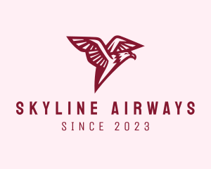 Aviation Flying Eagle logo design