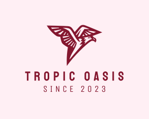 Tropic - Aviation Flying Eagle logo design