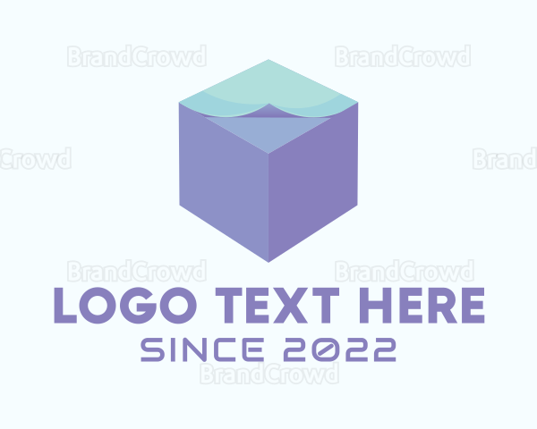 3D Paper Cube Logo