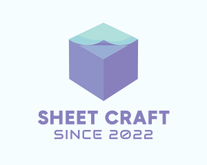 Sheet - 3D Paper Cube logo design