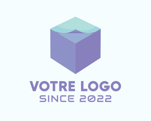 Office - 3D Paper Cube logo design