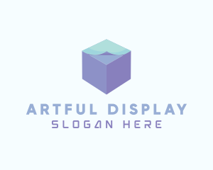 3D Paper Cube  logo design