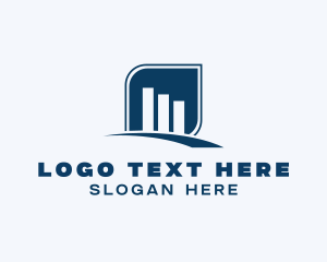 Building - Blue Corporate Establishment logo design