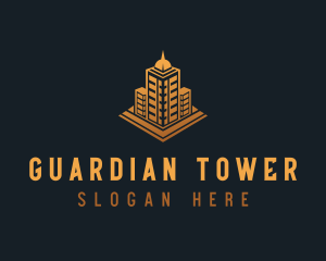 Hight Rise Tower Property logo design