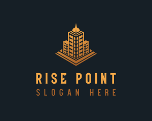 Hight Rise Tower Property logo design