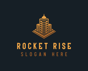 Hight Rise Tower Property logo design