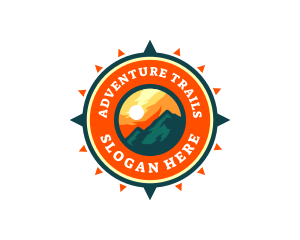 Mountain Compass Destination logo design