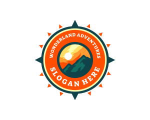 Mountain Compass Destination logo design