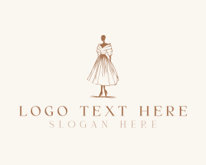 Gown - Feminine Fashion Garment logo design