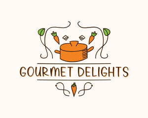 Organic Gourmet Cooking logo design