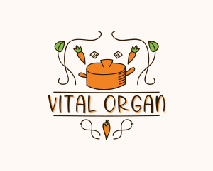 Organic Gourmet Cooking logo design