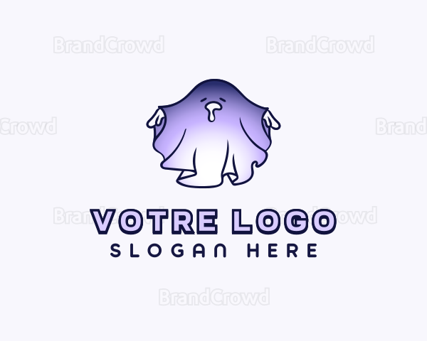 Scary Ghost Costume Logo