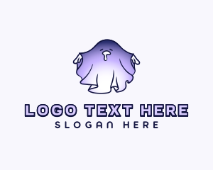 Dress Up - Scary Ghost Costume logo design