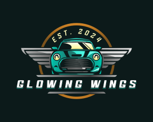 Car Wing Garage logo design