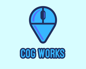 Computer Mouse Locator logo design