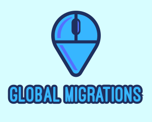 Computer Mouse Locator logo design