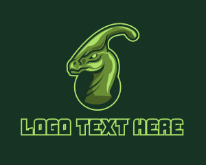 Dinosaur - Green Dinosaur Mascot logo design