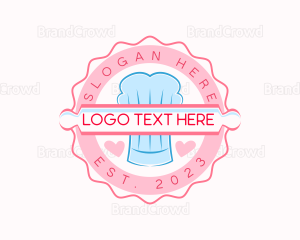 Bakery Rolling Pin Toque Logo