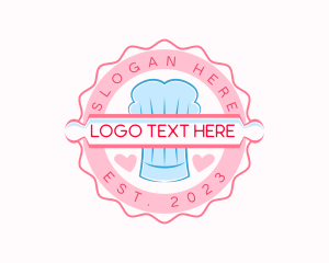 Bakery Rolling Pin Toque Logo