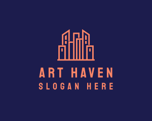 Real Estate Skyline logo design