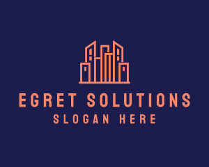 Real Estate Skyline logo design