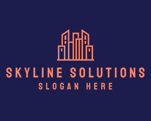 Real Estate Skyline logo design