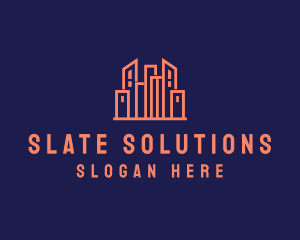 Real Estate Skyline logo design