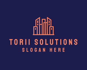 Real Estate Skyline logo design