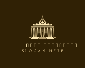 Justice - Renaissance Roman Temple logo design