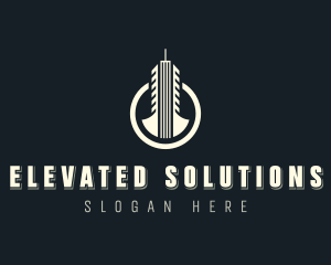 Realtor High Rise Building logo design