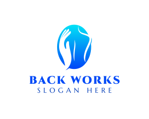 Back - Hand Body Massage logo design