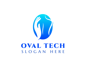 Oval - Hand Body Massage logo design