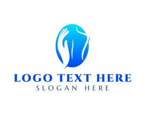 Hot Stone - Hand Body Massage logo design