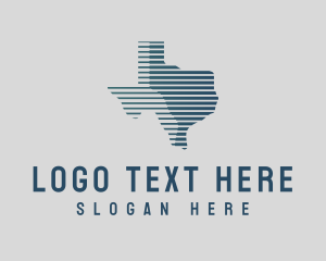Geography - Abstract Texas Map logo design