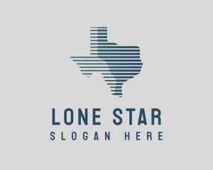 Abstract Texas Map logo design