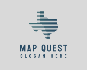 Abstract Texas Map logo design