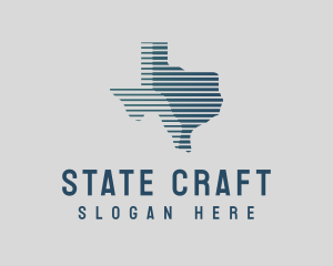 State - Abstract Texas Map logo design