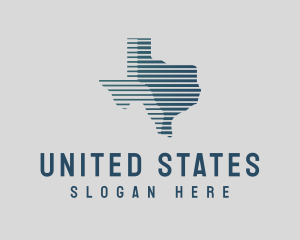 Abstract Texas Map logo design