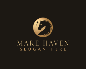 Mare - Classy Horse Sparkle logo design