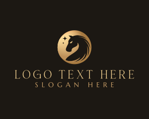 Horse - Classy Horse Sparkle logo design