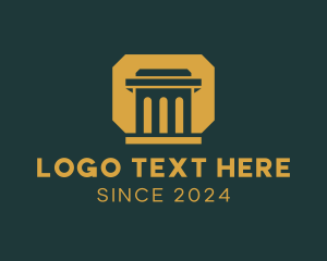 Column - Column Government Structure logo design