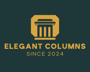 Column Government Structure logo design