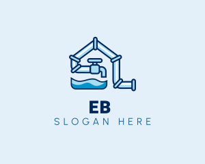 Service - Home Water Pipe Faucet logo design