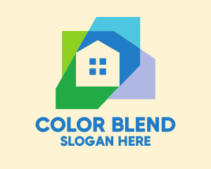 Simple Colorful Home Realty logo design