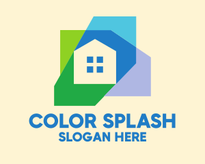 Simple Colorful Home Realty logo design