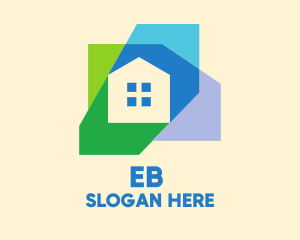Geometric - Simple Colorful Home Realty logo design