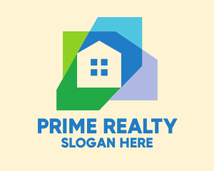 Realty - Simple Colorful Home Realty logo design