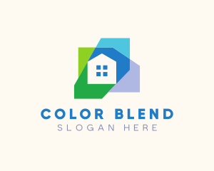 Simple Colorful Home Realty logo design